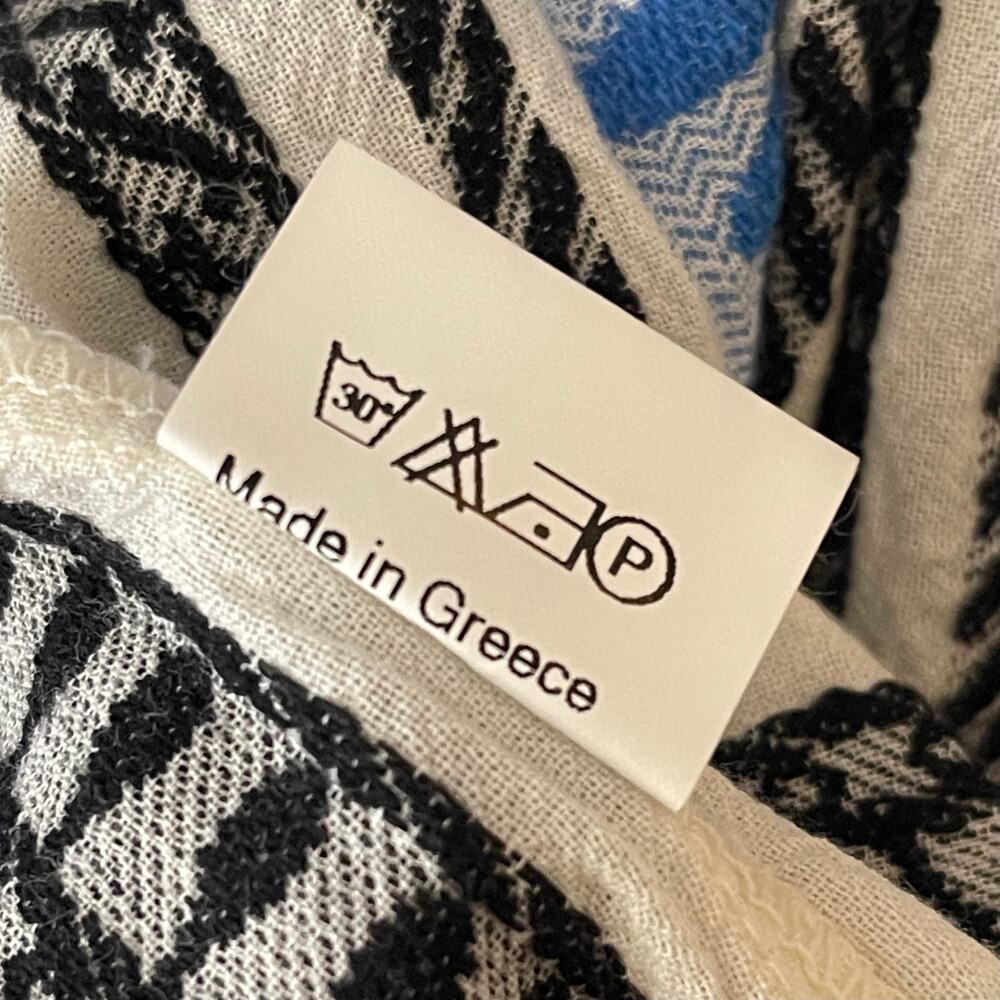 NWT DS Collection Maxi Midi Dress - Greece -Mediterranean - Blue + White - S/M - Picture 5 of 5
